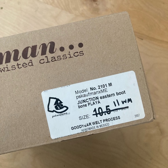 PS Kaufman x ME Junction Eastern Boot in Bone Leather - Picture 9 of 9